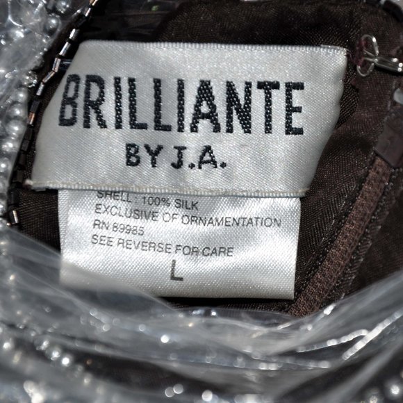 Brilliante by JA Expresso Fully Beaded Formal Evening Gown Mother of the Bride - Picture 8 of 8